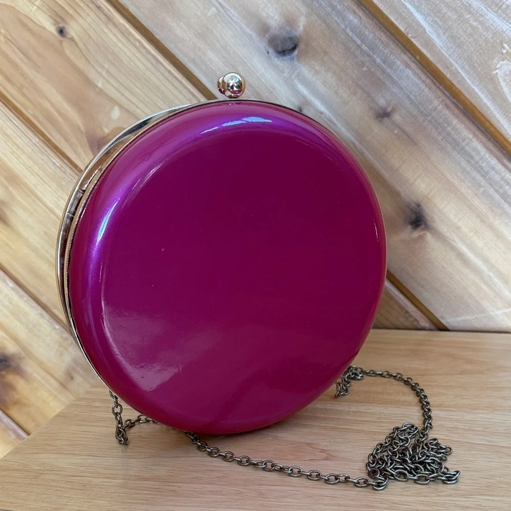 Pink Round Clutch Bag - Picture 4 of 9